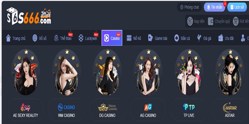 Casino online s66 được nhà cái thiết kế với giao diện vô cùng hiện đại